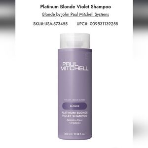 Paul Mitchell Violet Shampoo for Blondes